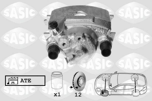 SASIC SCA6004: Δαγκάνα φρένων Μπροστινός άξονας αριστερά