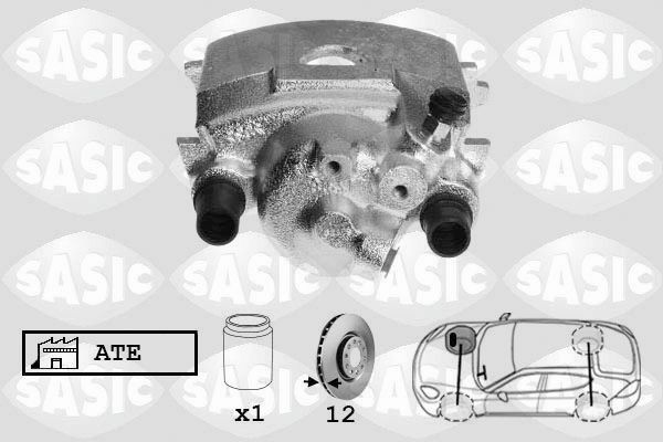 SASIC SCA6005: Pidurisadul esisild paremal
