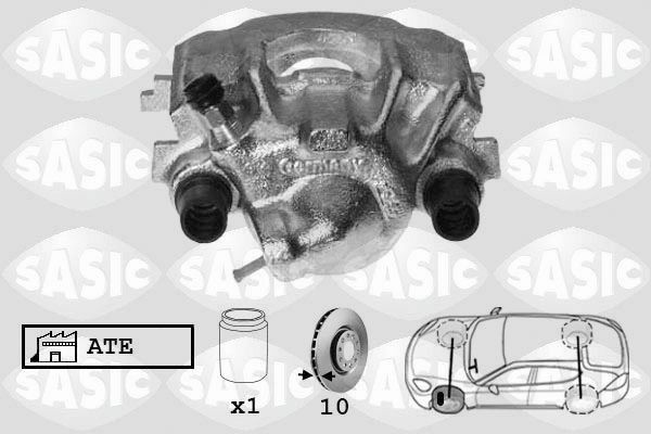 SASIC SCA6010: Pidurisadul esisild vasakul