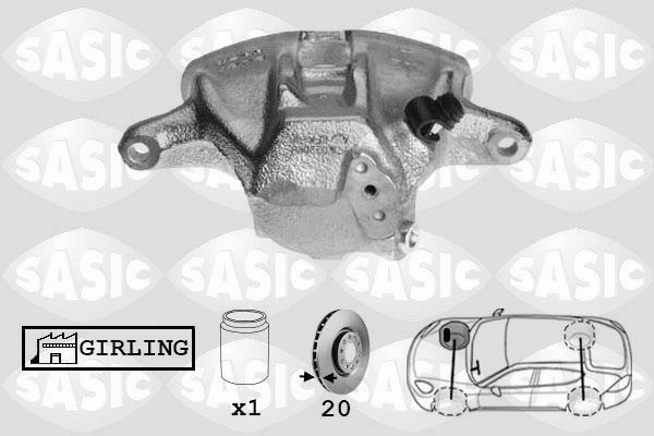 SASIC SCA6017: Pidurisadul esisild paremal