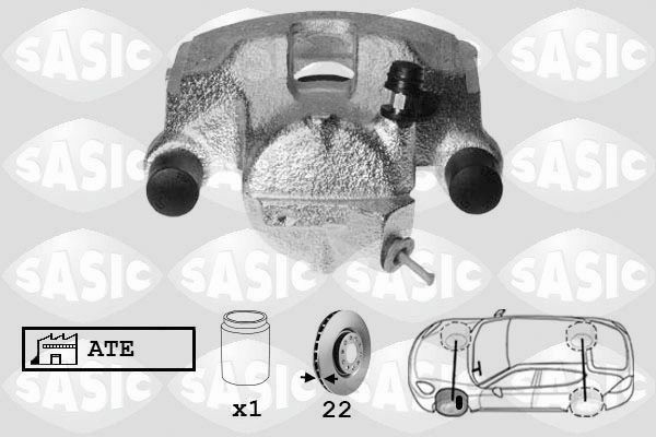 SASIC SCA6076: Pidurisadul esisild vasakul