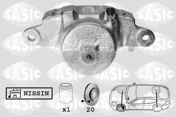 SASIC SCA6082: Pidurisadul esisild vasakul