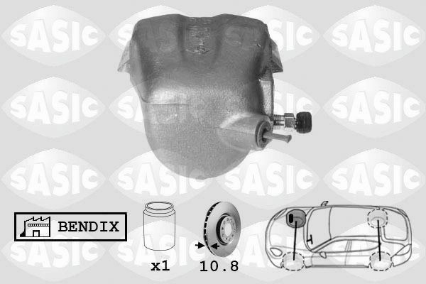 SASIC SCA6103: Pidurisadul esisild paremal