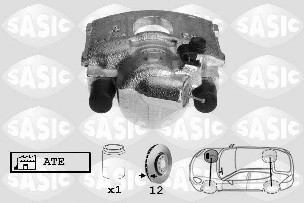 SASIC SCA6125: Pidurisadul esisild paremal