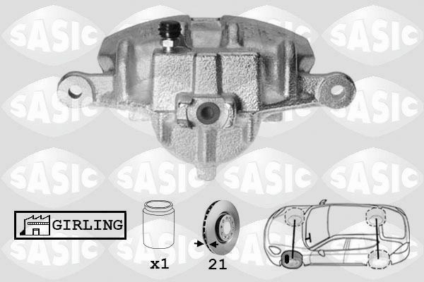 SASIC SCA6128: Pidurisadul esisild vasakul