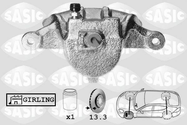 SASIC SCA6136: Pidurisadul esisild vasakul