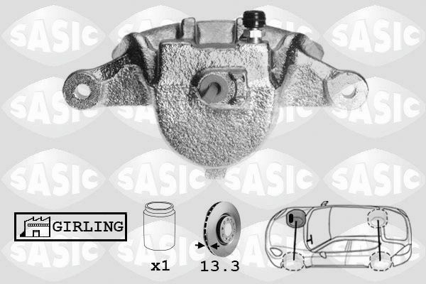 SASIC SCA6137: Pidurisadul esisild paremal