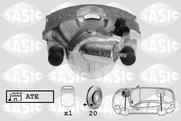 SASIC SCA6189: Pidurisadul esisild paremal