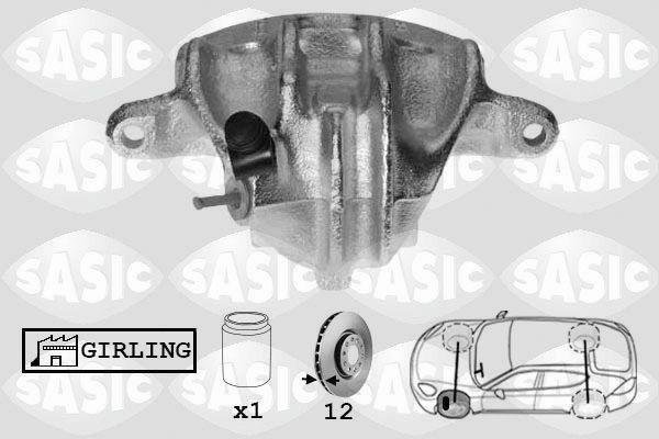 SASIC SCA6192: Pidurisadul esisild vasakul