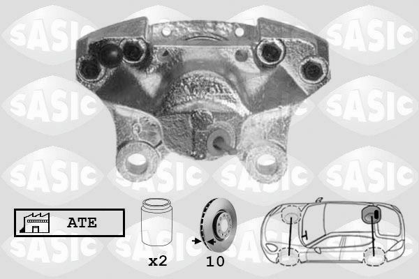 SASIC SCA6201: Pidurisadul Tagasild paremal