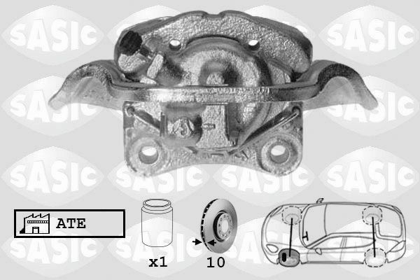 SASIC SCA6214: Pidurisadul esisild vasakul
