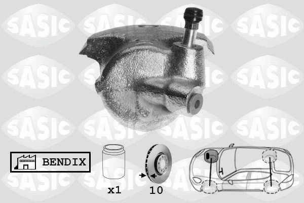 SASIC SCA6223: Pidurisadul esisild paremal