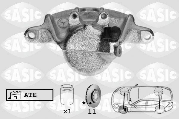 SASIC SCA6250: Pidurisadul esisild vasakul