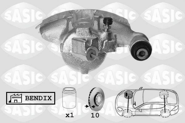 SASIC SCA6265: Pidurisadul esisild paremal