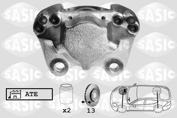 SASIC SCA6593: Pidurisadul esisild paremal