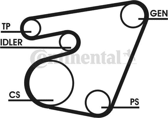 CONTITECH 6PK1750D1: Soonrihmakomplekt