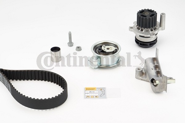 CONTITECH CT1028WP6: Veepump + hammasrihmakomplekt Hamm.hulk: 120, Laius: 30mm, koos pingepehmenduse,pingutusrull