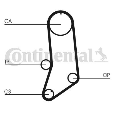 CONTITECH CT594: Curea de distributie dinti: 118