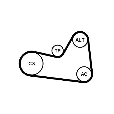 CONTITECH CT748K6: Set curea de distributie dinti: 136
