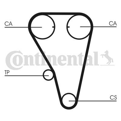 CONTITECH CT803K1: Set curea de distributie dinti: 132