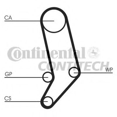 CONTITECH CT939K4: Kit cinghia di distribuzione N° denti: 122