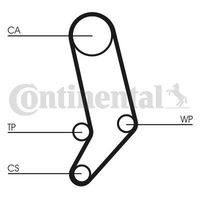 CONTITECH CT939WP4: Kit de distribution + pompe à eau Nbr. dents: 122, Largeur: 26,4mm