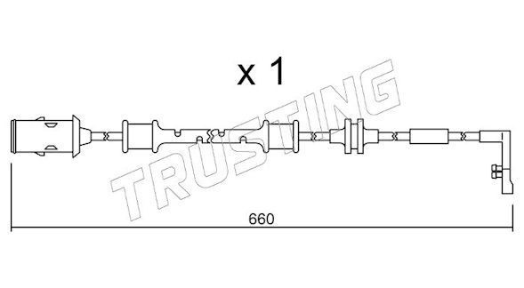 TRUSTING SU.142: Témoin d'usure de plaquette de frein