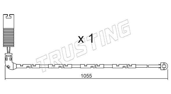 TRUSTING SU.196: Indikators, Bremžu uzliku nodilums
