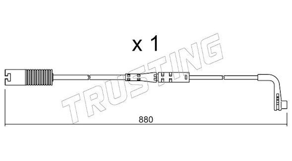 TRUSTING SU.207: Indikators, Bremžu uzliku nodilums