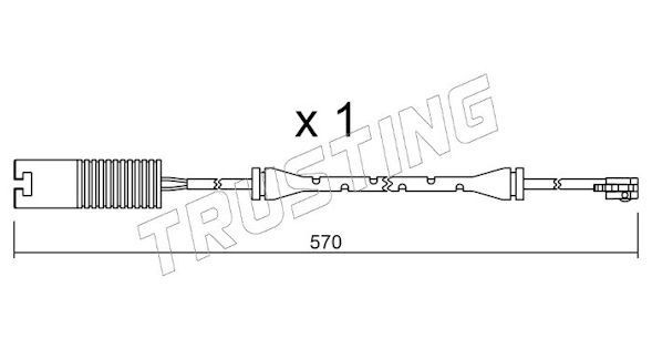 TRUSTING SU.208: Sensore di usura delle pastiglie freni