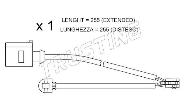 TRUSTING SU.218: Senzor de avertizare, uzura placute de frana