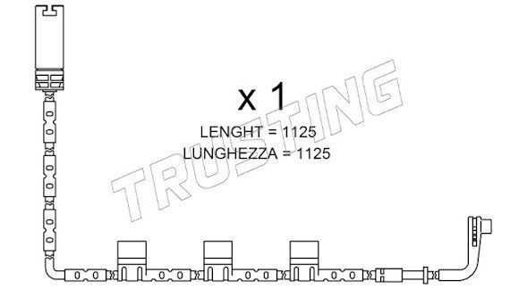 TRUSTING SU.223: Hoiatuskontakt, piduriklotsi kulumine