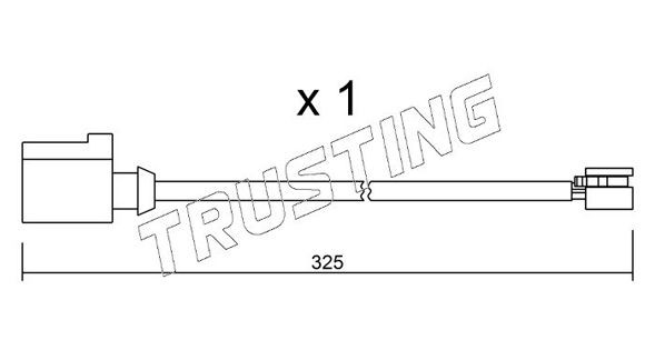 TRUSTING SU.271: Hoiatuskontakt, piduriklotsi kulumine
