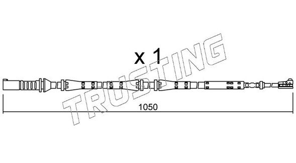 TRUSTING SU.275: Hoiatuskontakt, piduriklotsi kulumine