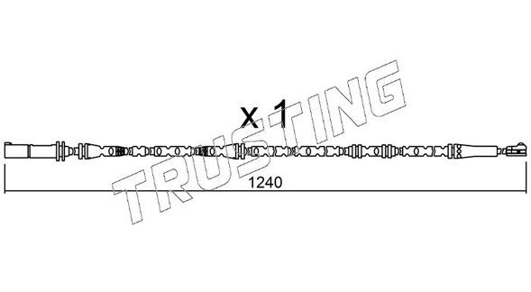 TRUSTING SU.288: Hoiatuskontakt, piduriklotsi kulumine