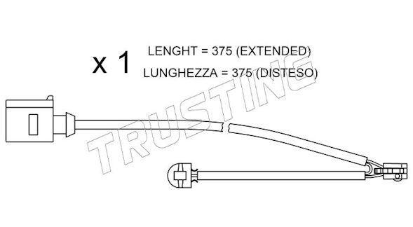 TRUSTING SU.294: Sensor de desgaste de pastillas de frenos