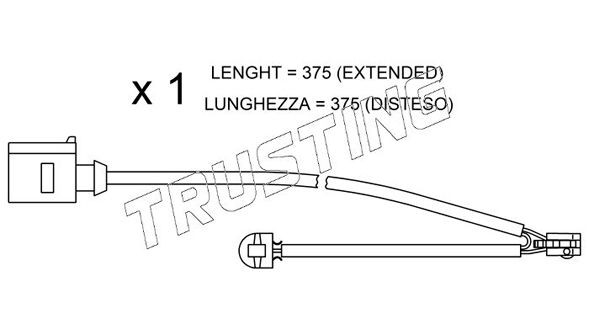 TRUSTING SU.294: Slitagevarnare bromsbelägg