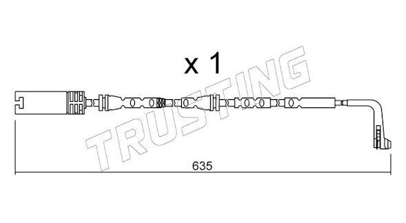 TRUSTING SU.297: Indikators, Bremžu uzliku nodilums