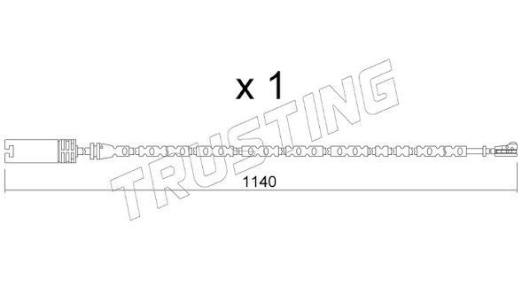 TRUSTING SU.301: Hoiatuskontakt, piduriklotsi kulumine