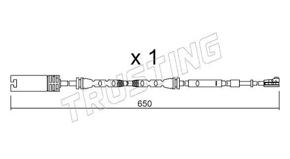 TRUSTING SU.304: Indikators, Bremžu uzliku nodilums