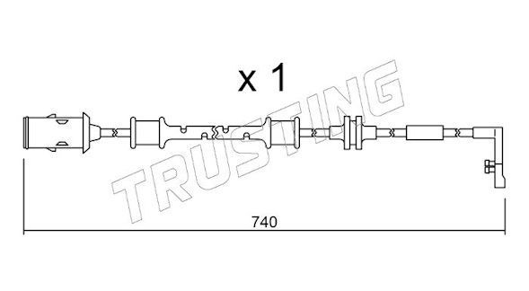 TRUSTING SU.318: Sensor de desgaste de pastillas de frenos