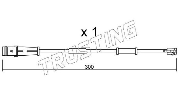 TRUSTING SU.320: Hoiatuskontakt, piduriklotsi kulumine