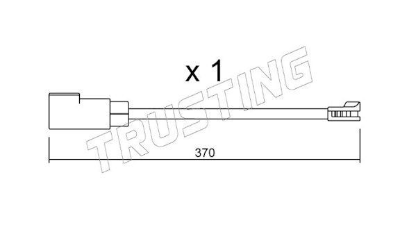 TRUSTING SU.339: Hoiatuskontakt, piduriklotsi kulumine