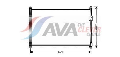 AVA COOLING SYSTEMS SZ5108D: Kondensaator, kliimaseade ** CLEVER FIT ** koos kuivatiga