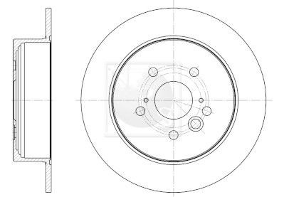 NPS T331A44: Disc de frână puntea spate, Ř: 303mm, plin, Ř: 303mm