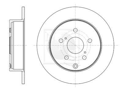 NPS T331A48: Disque de frein Essieu arrière, Ø: 290mm, plein, Ø: 290mm