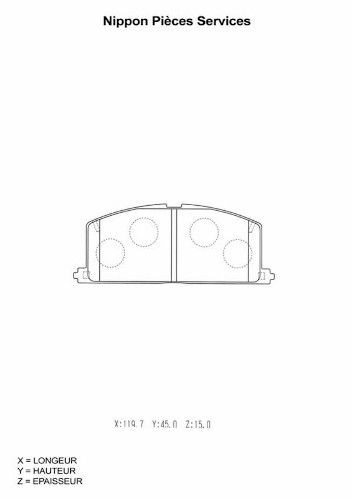 NPS T360A35: Piduriklotsid Esisild