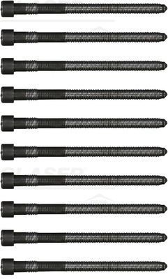 GLASER T50827-00: Set surub, chiulasa 132mm, M10