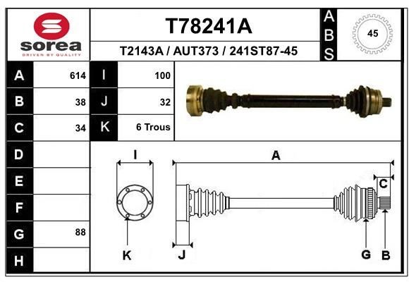 EAI T78241A: Veovõll 614mm