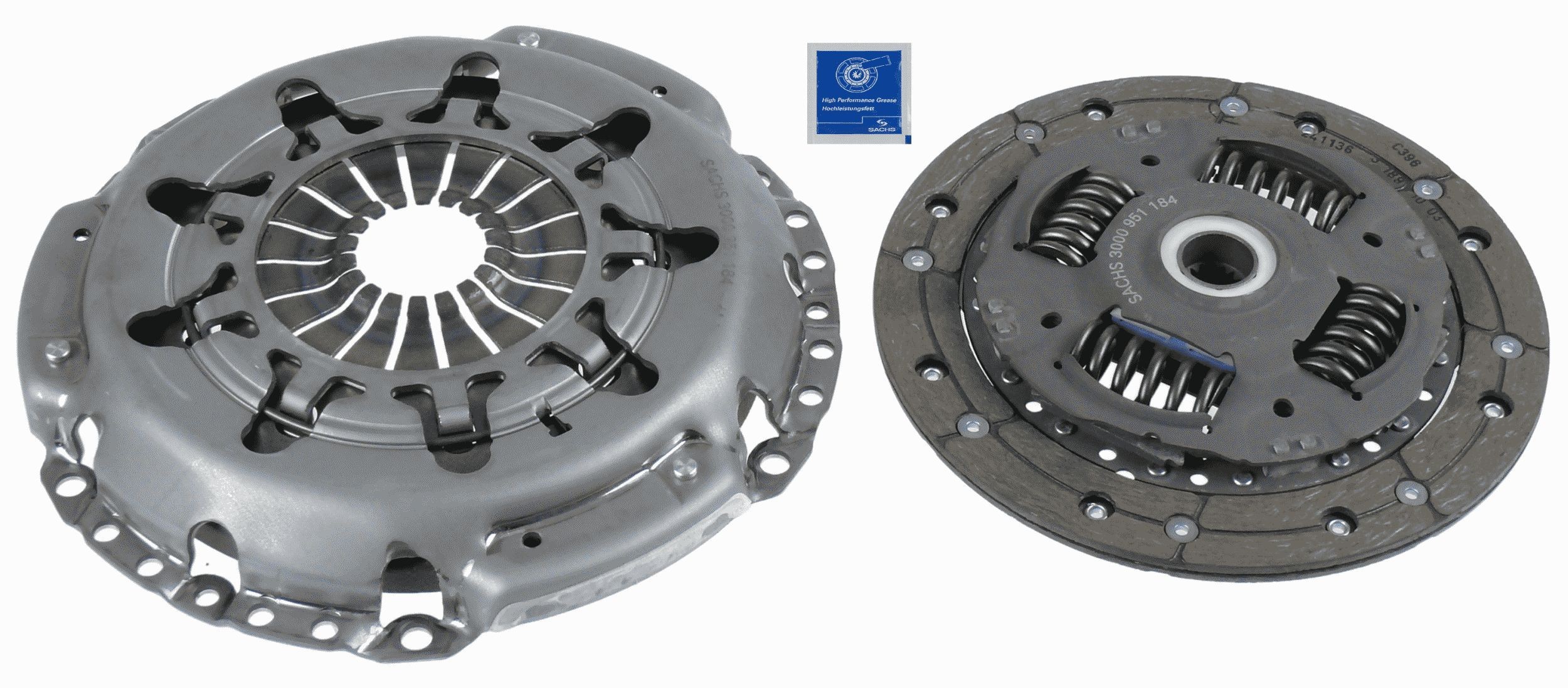 SACHS 3000 951 184: Sidurikomplekt ilma survelaagrita